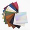 MakerFlo Laserette™ Swatch Set, 12 Engravable Vegan Leather Color Sample Pack for Laser Engraving, UV Printing, Customization & Testing